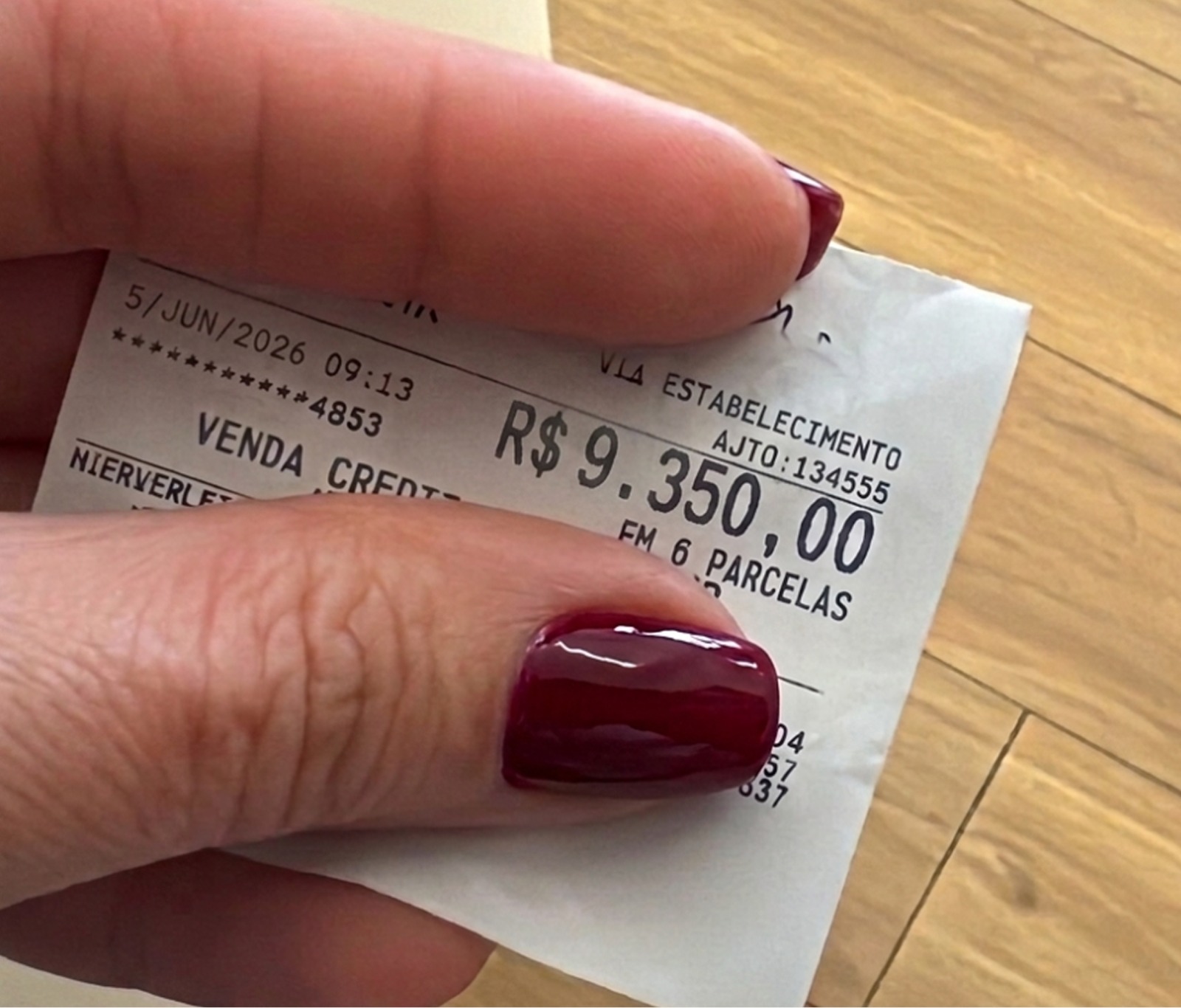 DR MARCELA – R$ 9.350 em 6 parcelas